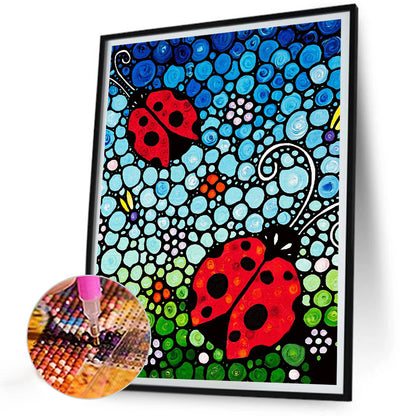 Ladybug - Full Round Drill Diamond Painting 30*40CM