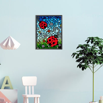 Ladybug - Full Round Drill Diamond Painting 30*40CM