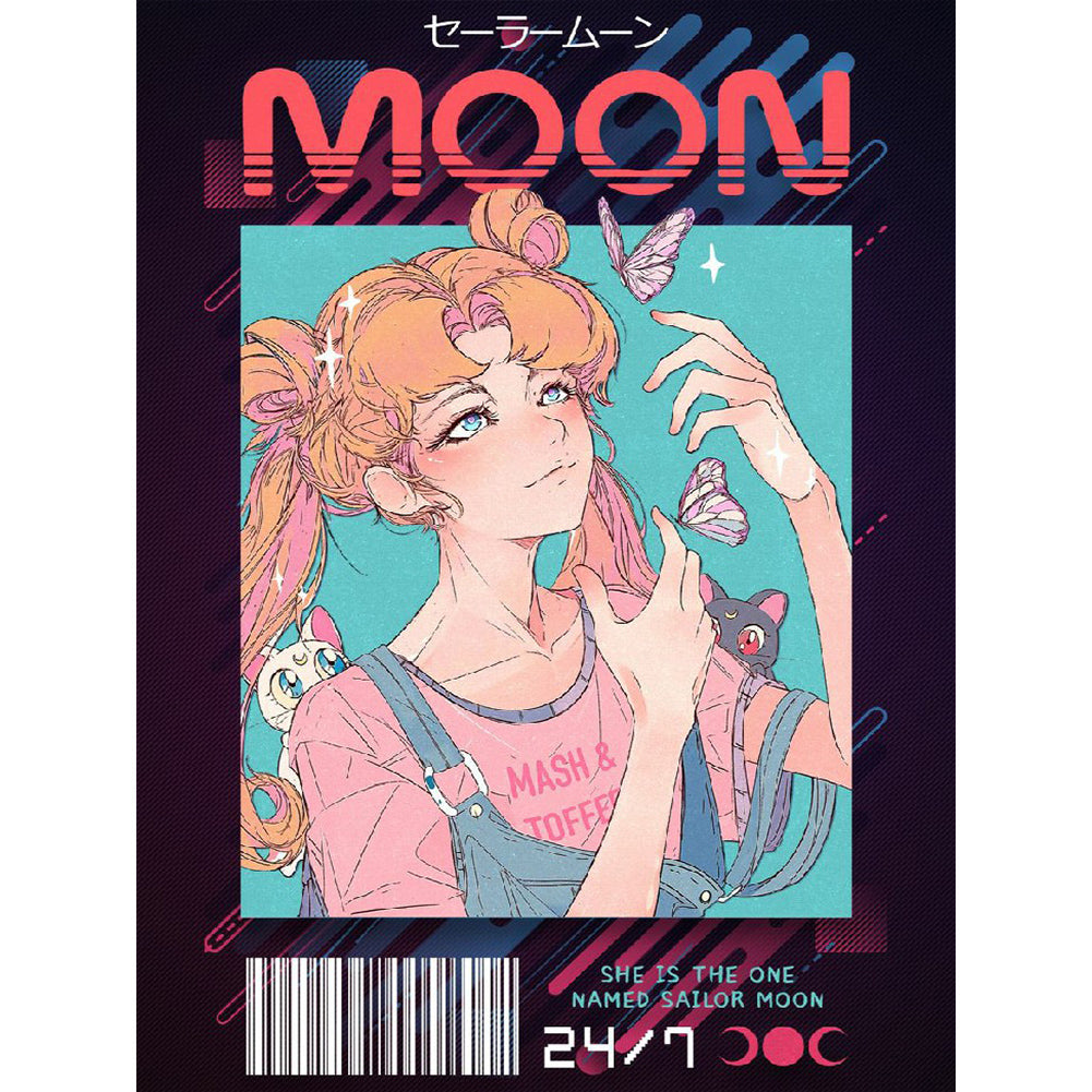 Sailor Moon - Full Round Drill Diamond Painting 30*40CM