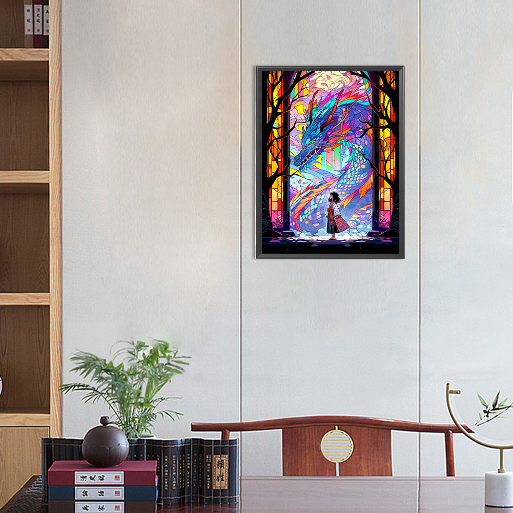 Mythical Dragon - Full Round Drill Diamond Painting 30*40CM