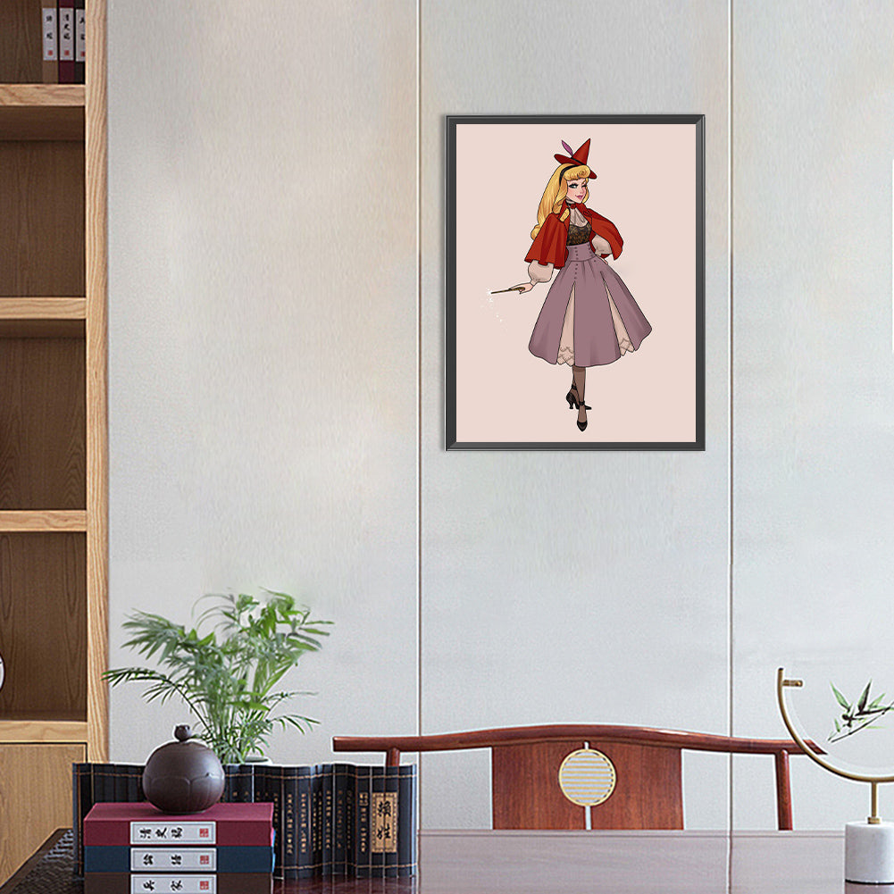 Sleeping Beauty Princess - Full Round Drill Diamond Painting 30*40CM