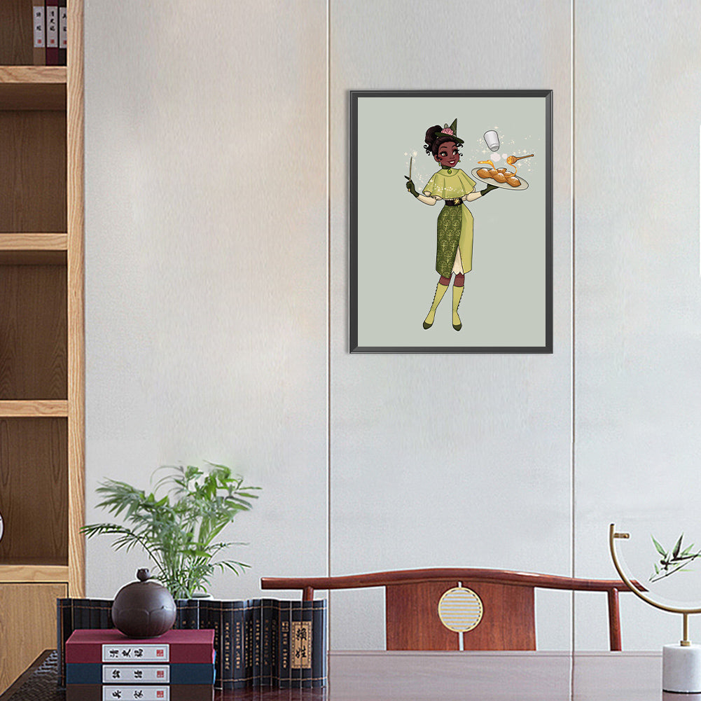 Princess Tiana - Full Round Drill Diamond Painting 30*40CM
