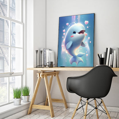 Active Dolphin - Full Round Drill Diamond Painting 30*40CM
