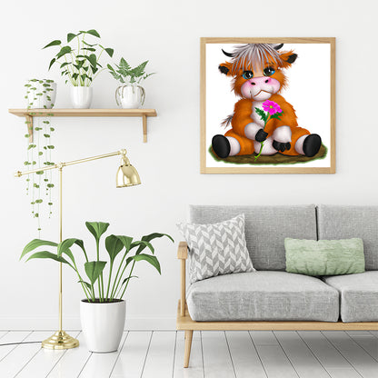 Highland Yak - Full Round Drill Diamond Painting 30*30CM