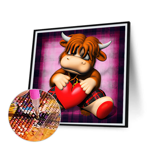 Highland Yak - Full Round Drill Diamond Painting 30*30CM