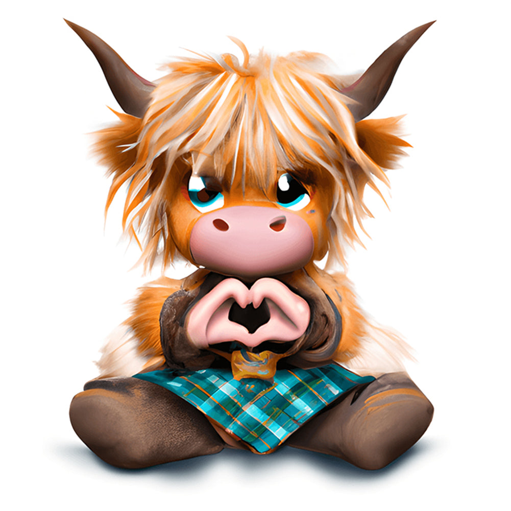 Highland Yak - Full Round Drill Diamond Painting 30*30CM