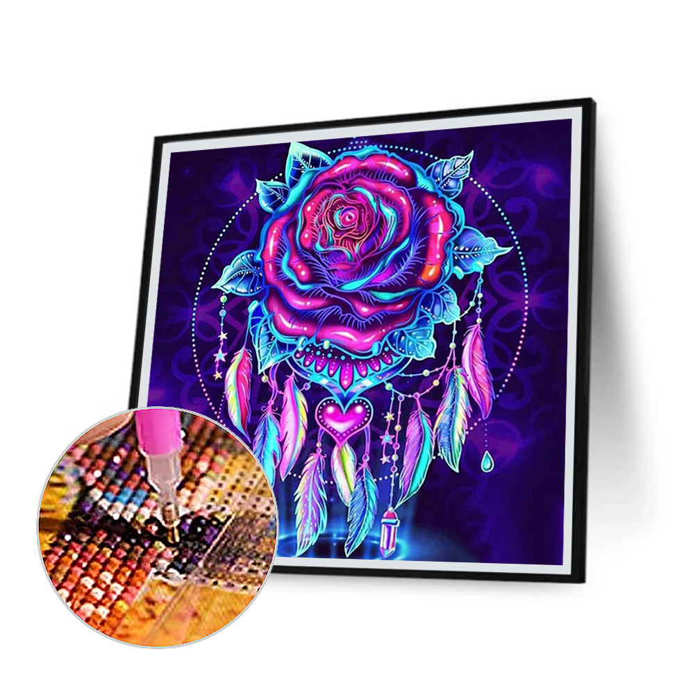 Dark Purple Dream Catcher - Full Square Drill Diamond Painting 40*40CM