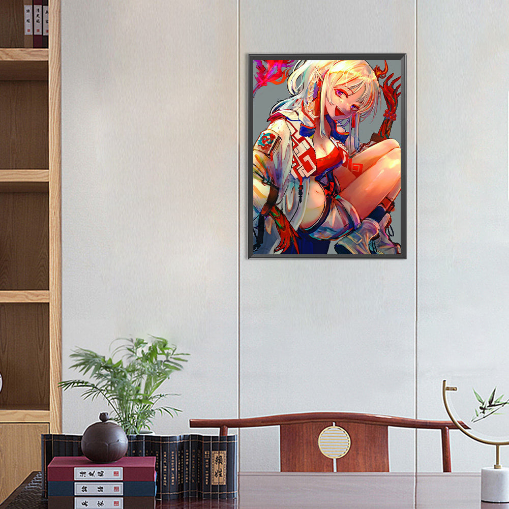 Anime Goddess - Full Round Drill Diamond Painting 40*50CM