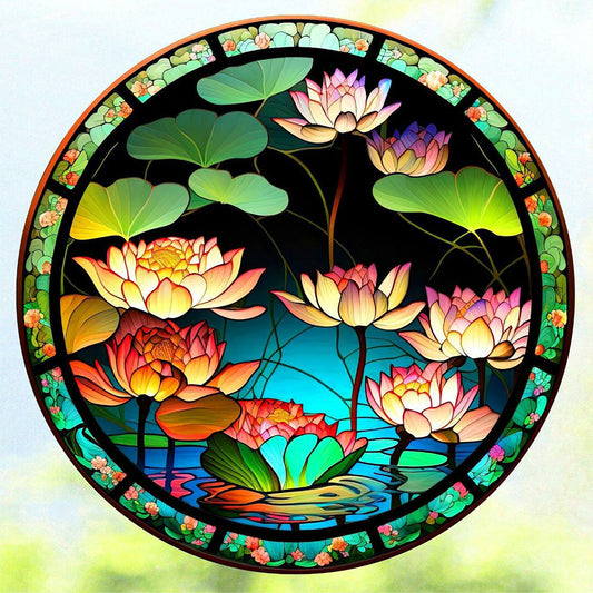 Lotus - Full Round Drill Diamond Painting 30*30CM