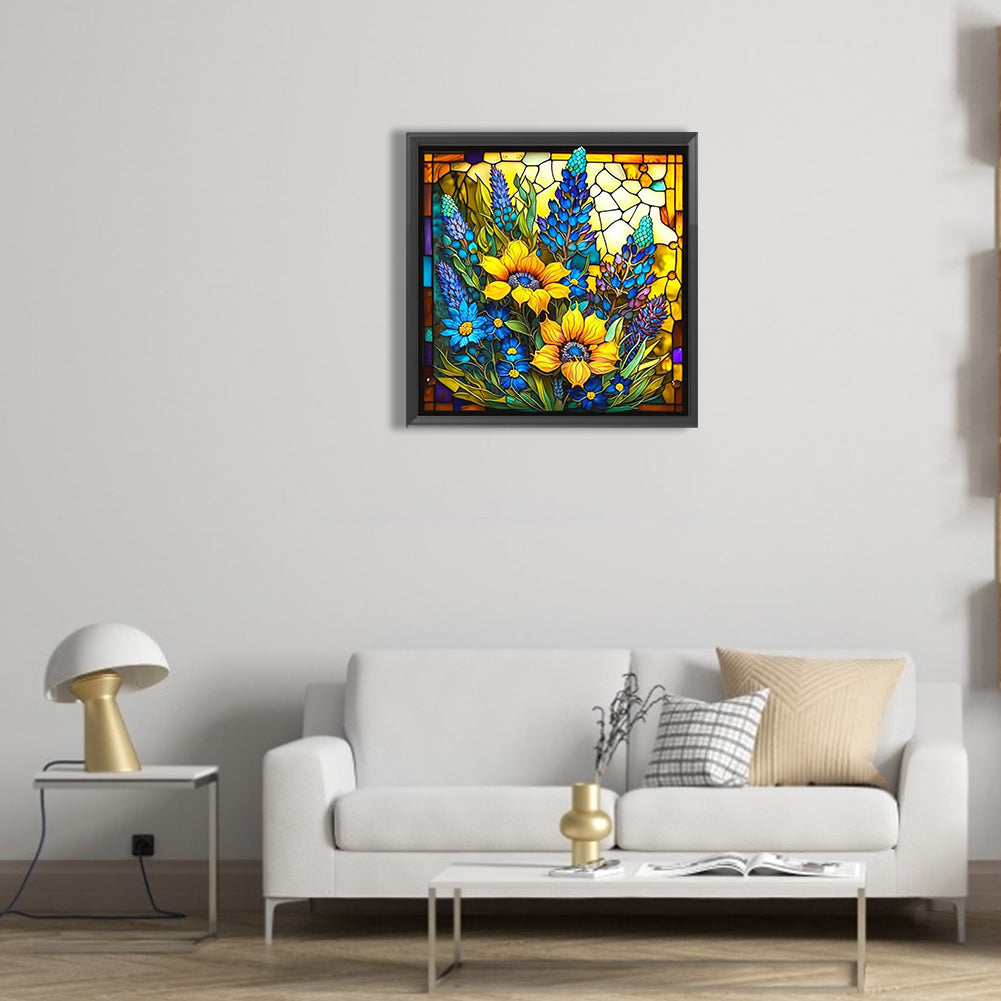 Sunflower - Full Round Drill Diamond Painting 30*30CM