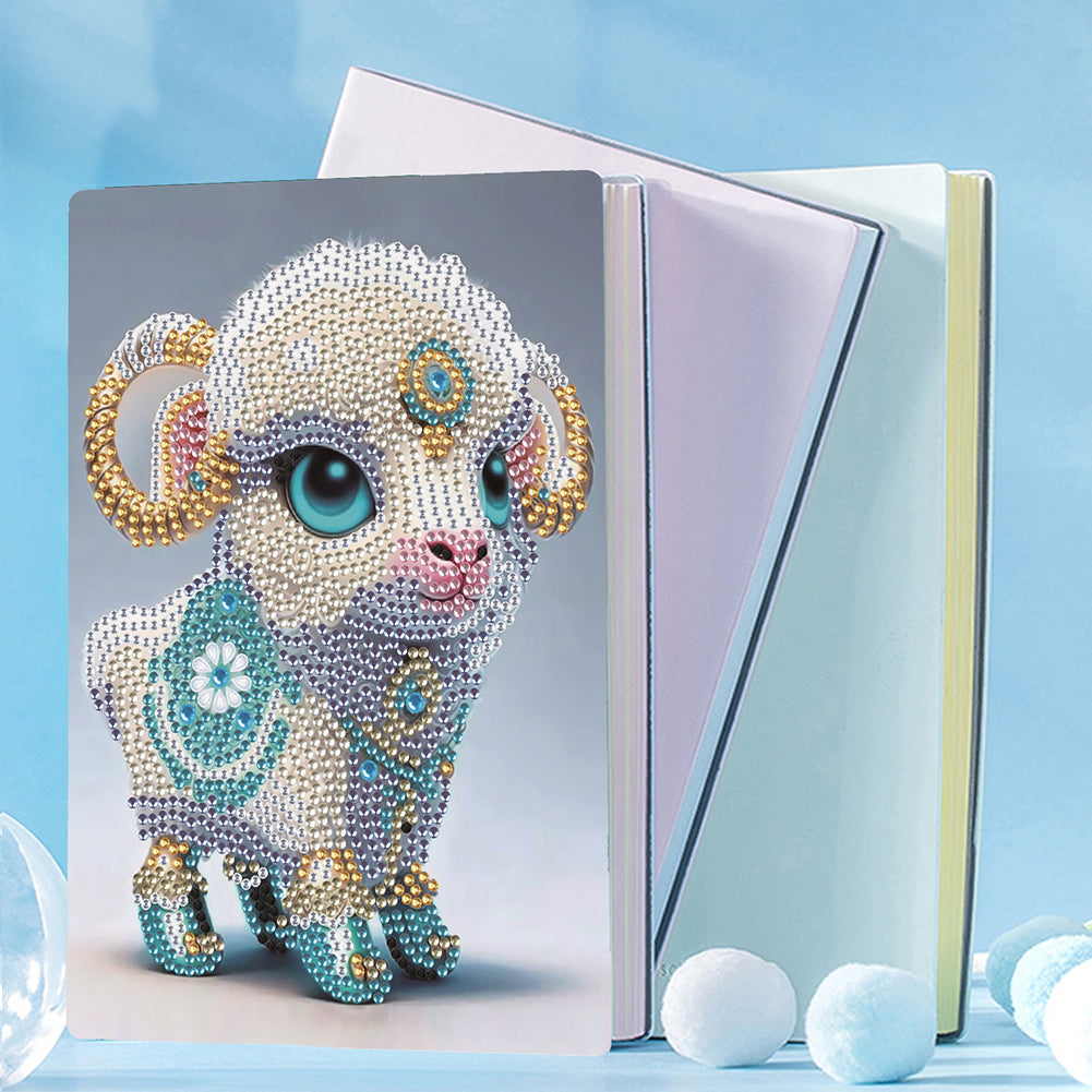 5D Diamond Mosaic Notebook 50 Pages DIY Art Craft A5 Journal Hand Chinese Zodiac