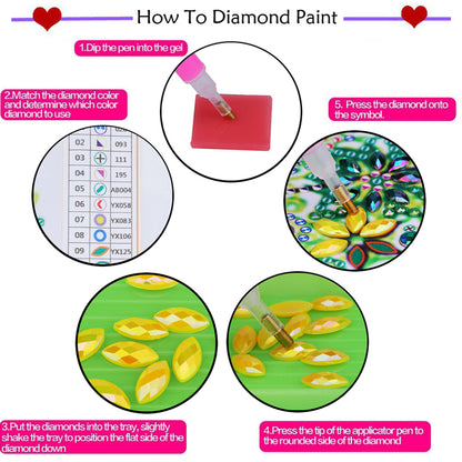 Pink Owl Car - Special Shaped Drill Diamond Painting 30*30CM