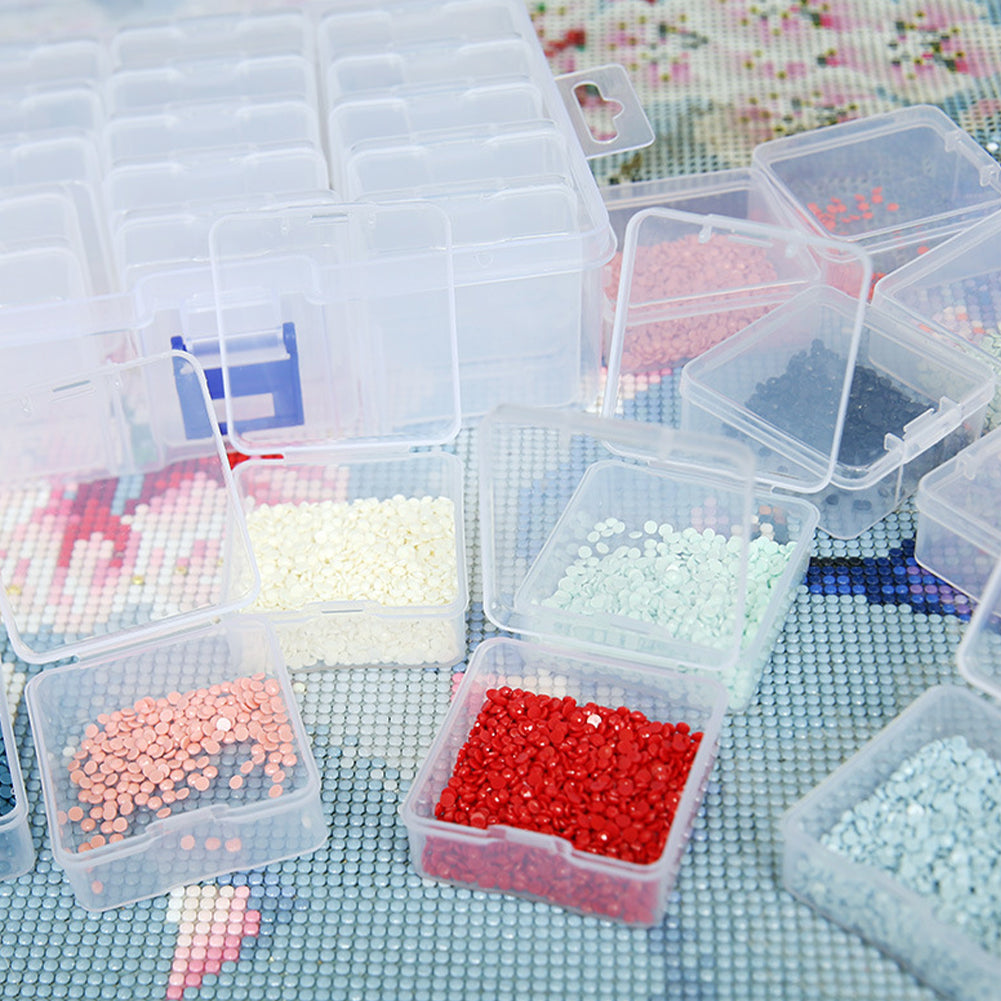 Clear Bead Storage Containers Small Parts Storage Diamond Painting Accessory Box