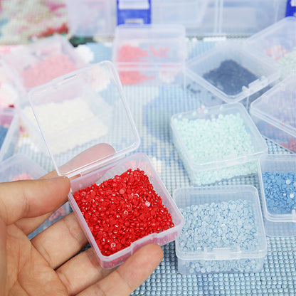 Clear Bead Storage Containers Small Parts Storage Diamond Painting Accessory Box