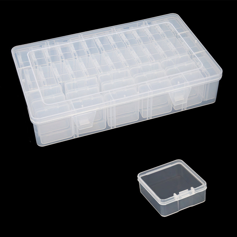 Clear Bead Storage Containers Small Parts Storage Diamond Painting Accessory Box