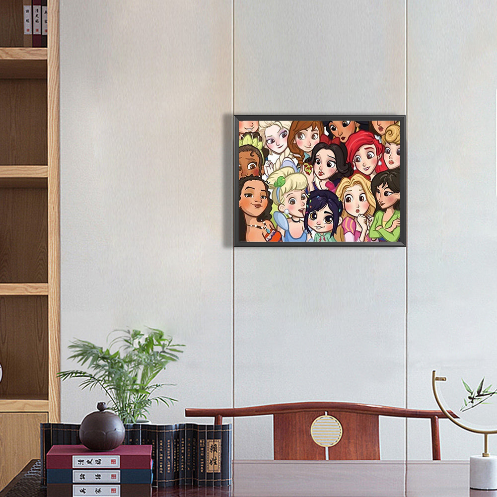 Disney Princess - Full Round Drill Diamond Painting 40*30CM