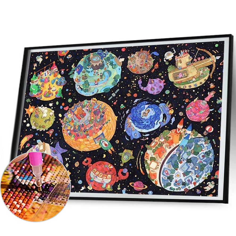 The Planet - Full Round Drill Diamond Painting 50*40CM