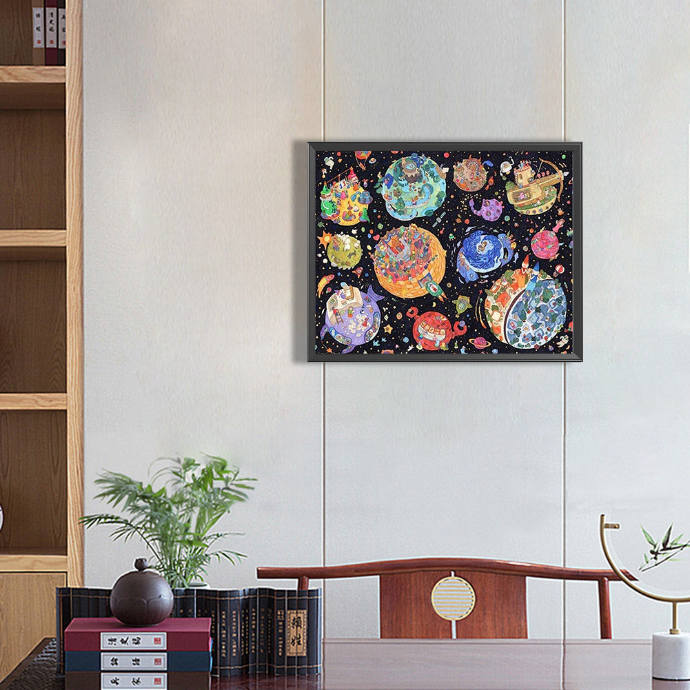 The Planet - Full Round Drill Diamond Painting 50*40CM