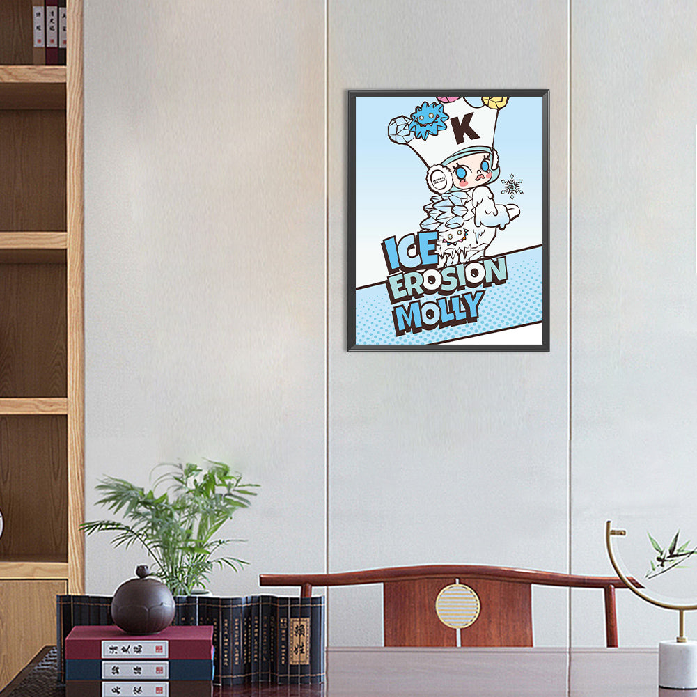 Bubble Mary Wearing A Clown Hat - Full Round Drill Diamond Painting 30*40CM