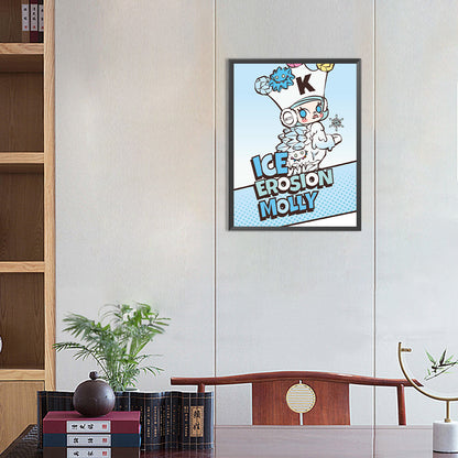 Bubble Mary Wearing A Clown Hat - Full Round Drill Diamond Painting 30*40CM