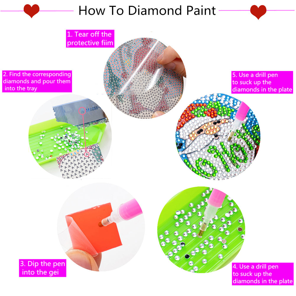 DIY Diamond Painting Coasters Kit Anti Slip Coasters Cartoon Mickey Cup Coasters