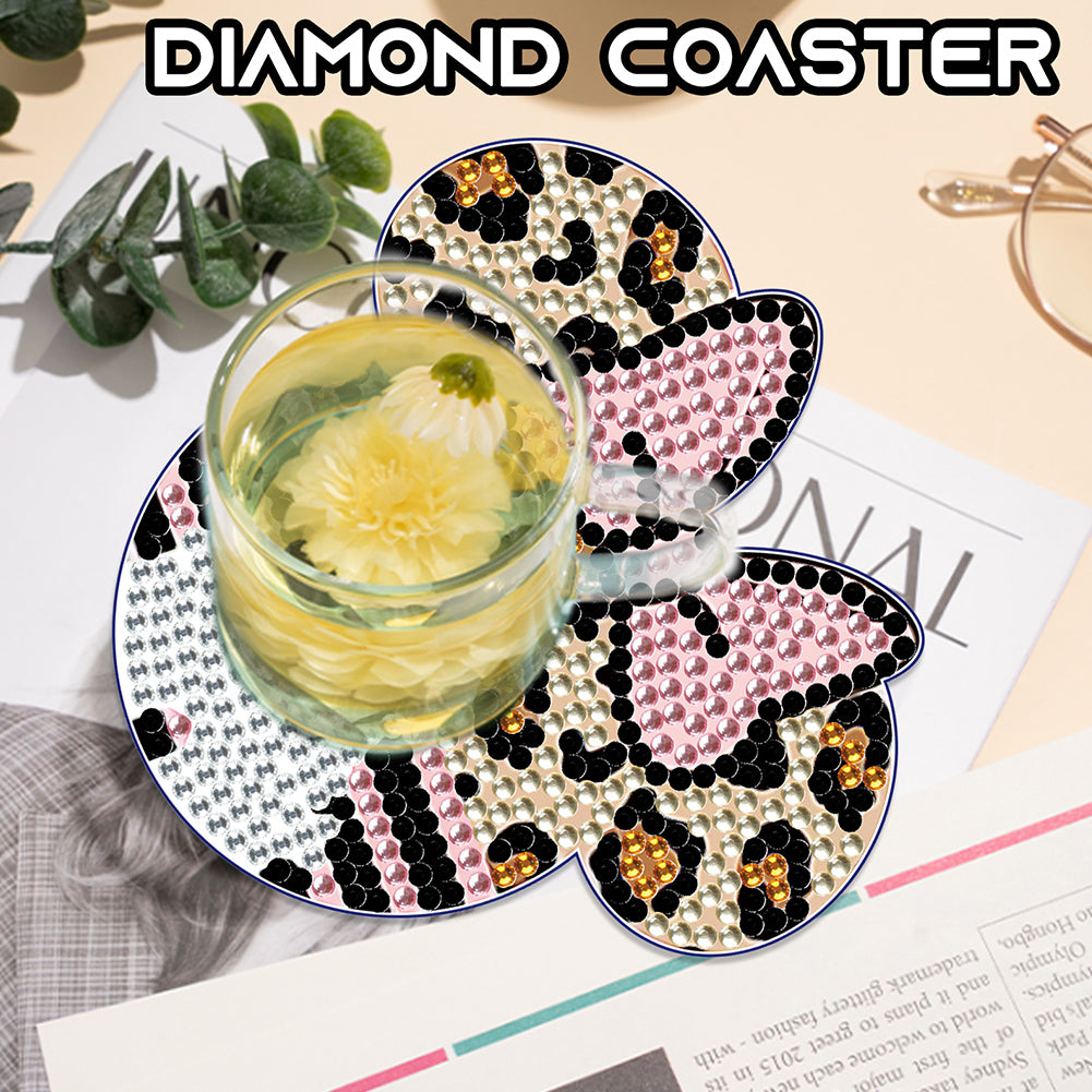 DIY Diamond Painting Coasters Kit Anti Slip Coasters Cartoon Mickey Cup Coasters