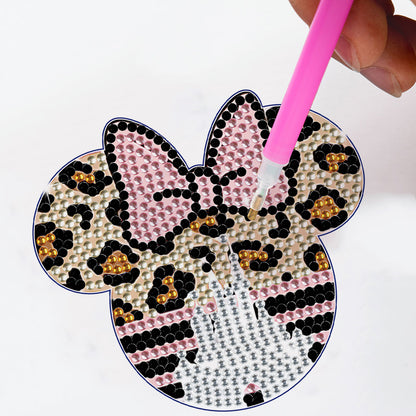 DIY Diamond Painting Coasters Kit Anti Slip Coasters Cartoon Mickey Cup Coasters