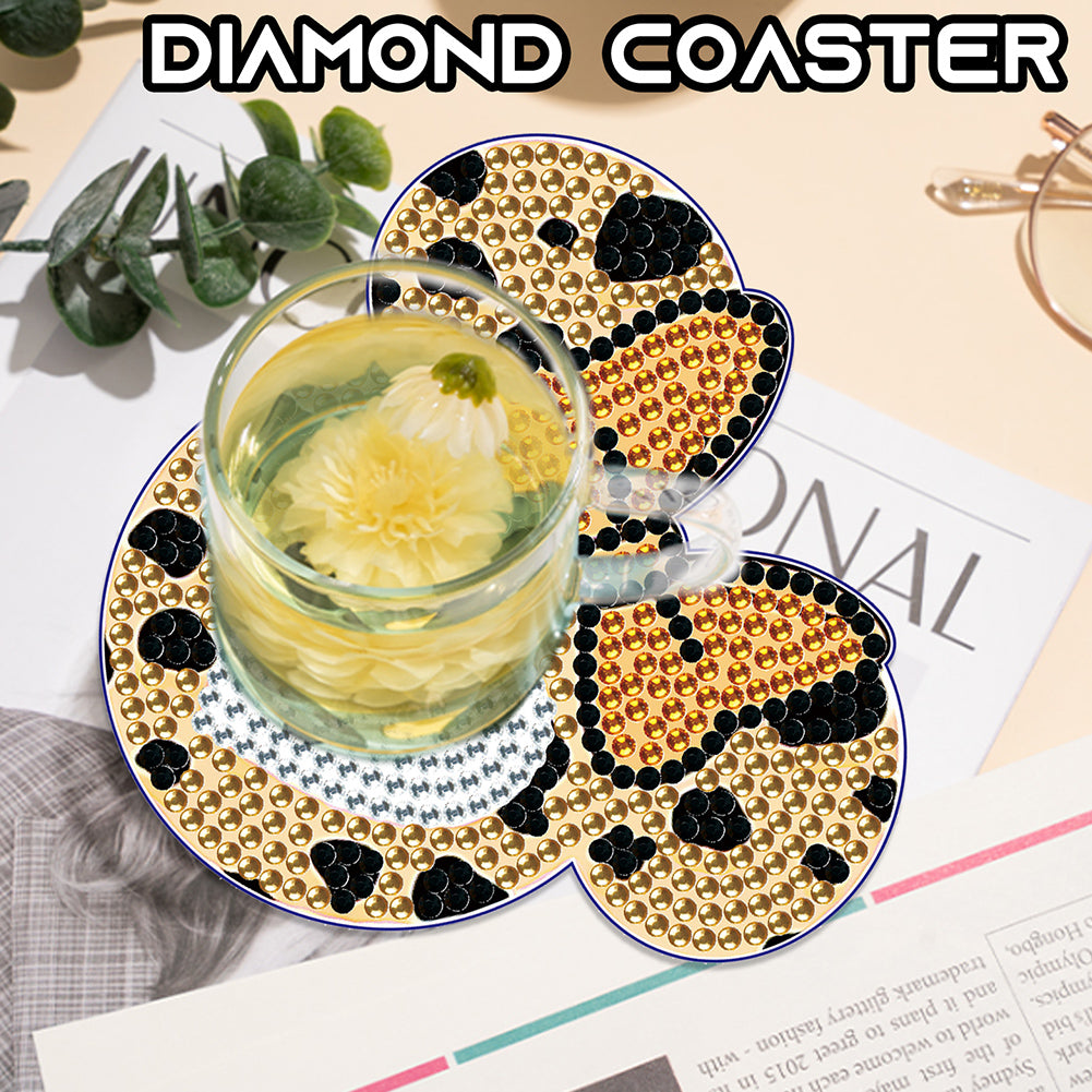 DIY Diamond Painting Coasters Kit Anti Slip Coasters Cartoon Mickey Cup Coasters