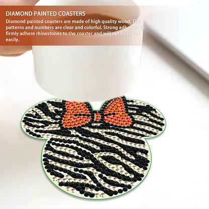 DIY Diamond Painting Coasters Kit Anti Slip Coasters Cartoon Mickey Cup Coasters