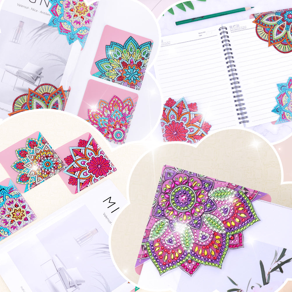 DIY Diamond Art Bookmarks Art Craft 5D Leather Triangle for Beginner Adults Kids