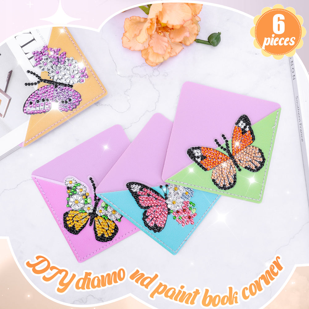 DIY Diamond Art Bookmarks Art Craft 5D Leather Triangle for Beginner Adults Kids