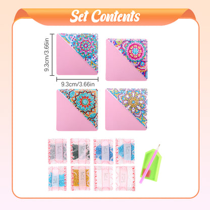 DIY Diamond Art Bookmarks Art Craft 5D Leather Triangle for Beginner Adults Kids