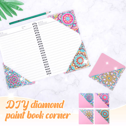 DIY Diamond Art Bookmarks Art Craft 5D Leather Triangle for Beginner Adults Kids