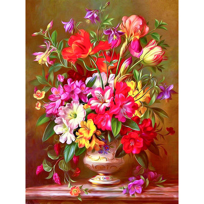 Thriving Flower - Full Round Drill Diamond Painting 30*40CM