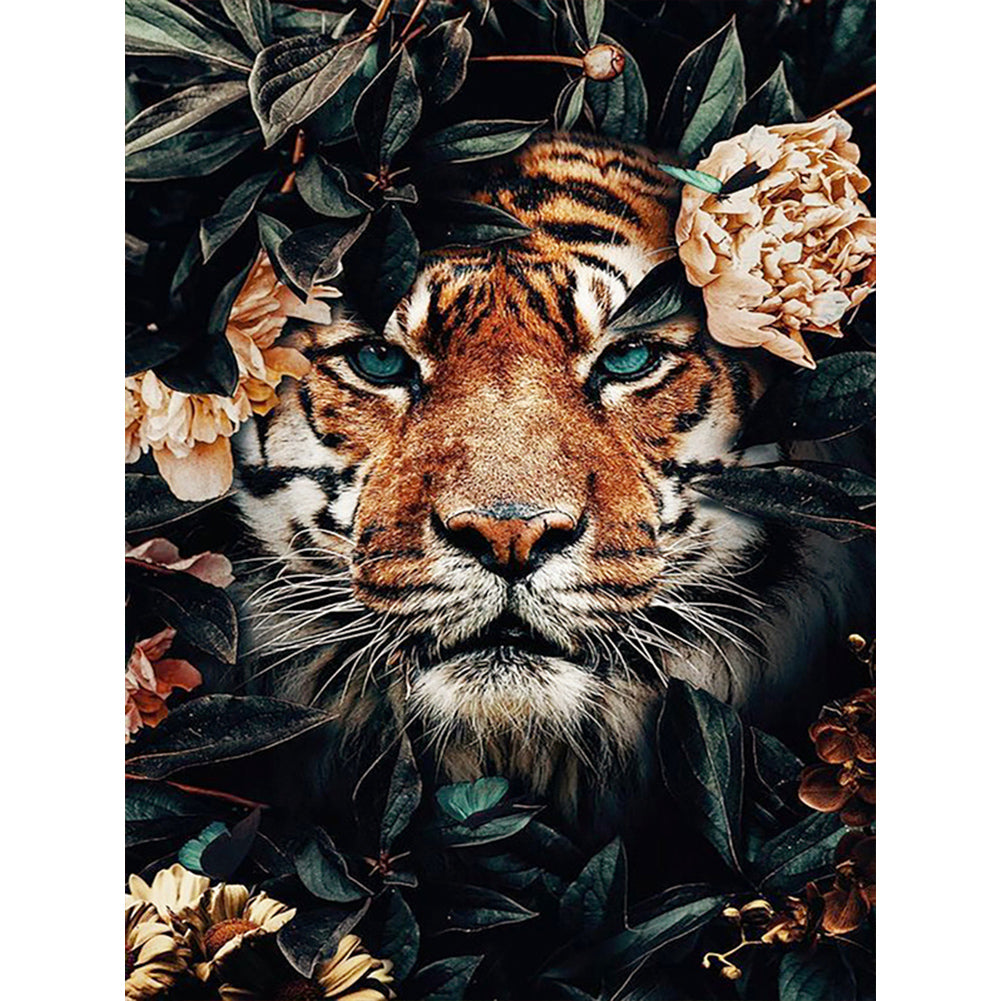 Tiger - Full Round Drill Diamond Painting 30*40CM