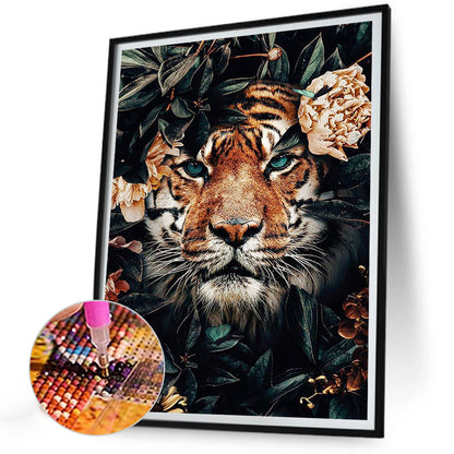 Tiger - Full Round Drill Diamond Painting 30*40CM
