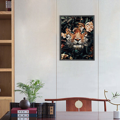 Tiger - Full Round Drill Diamond Painting 30*40CM