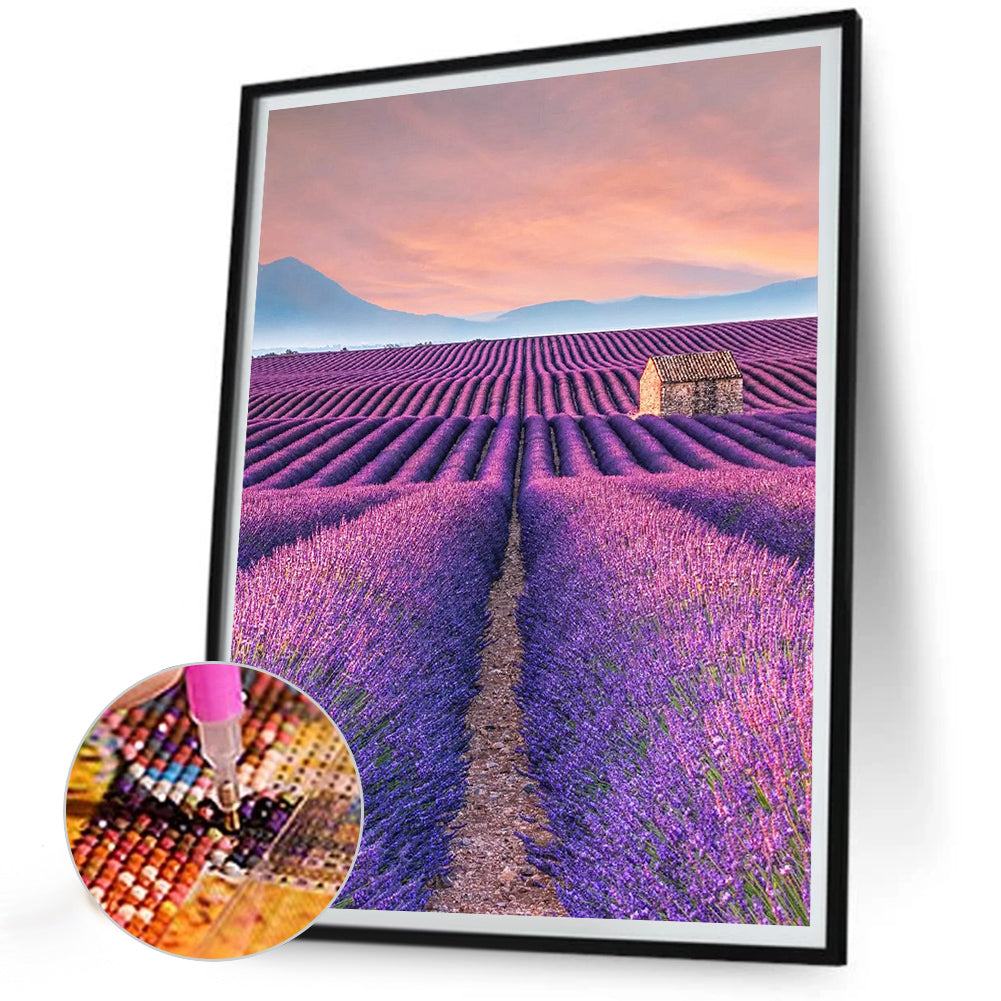 Sea Of Violets - Full Round Drill Diamond Painting 30*40CM