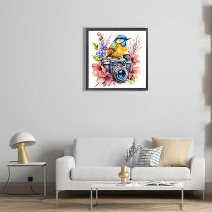 Camera And Bird - Full Round Drill Diamond Painting 30*30CM