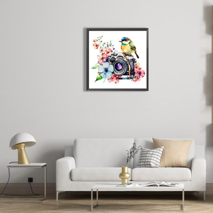 Camera And Bird - Full Round Drill Diamond Painting 30*30CM