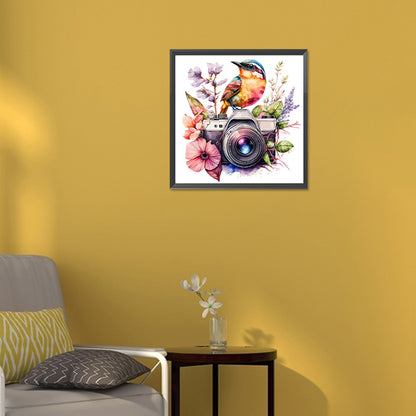 Camera And Bird - Full Round Drill Diamond Painting 30*30CM