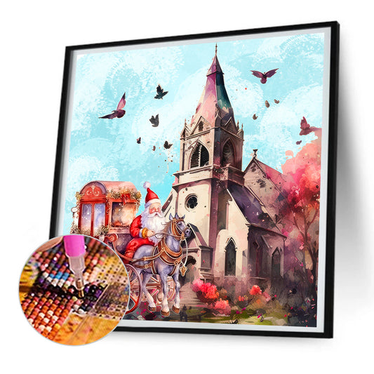 Santa Claus - Full Round Drill Diamond Painting 30*30CM