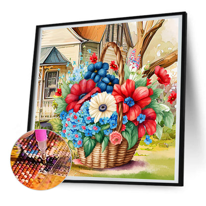 Patriotic Flower - Full Round Drill Diamond Painting 30*30CM
