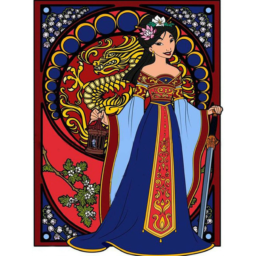 Hua Mulan - Full Round Drill Diamond Painting 40*50CM