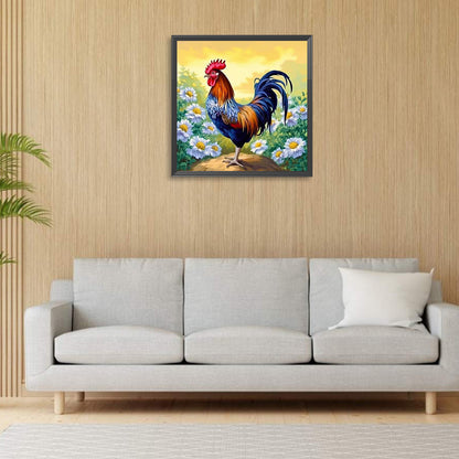 Rooster - Full Round Drill Diamond Painting 30*30CM