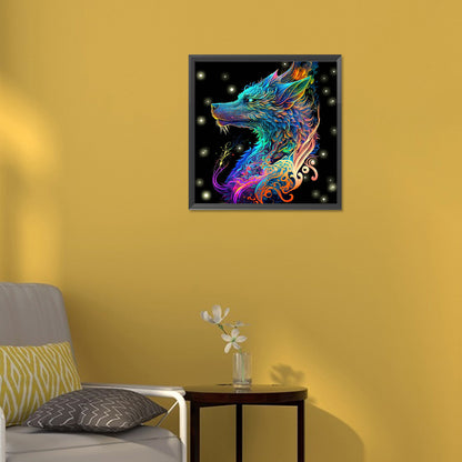 Dragon In The Dark - Full Round Drill Diamond Painting 30*30CM