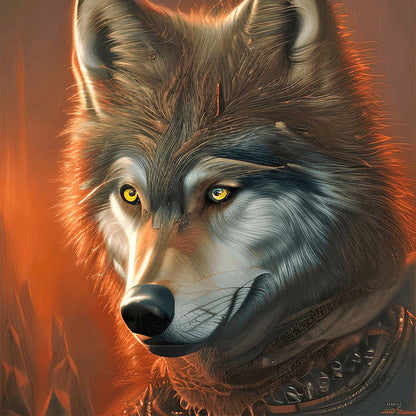 Wolf - Full Round Drill Diamond Painting 30*30CM