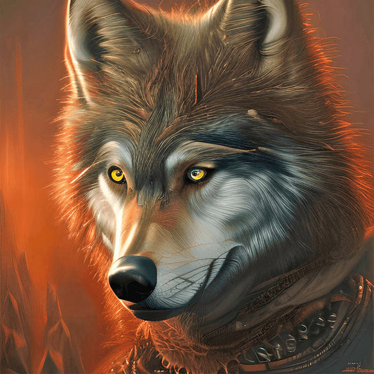 Wolf - Full Round Drill Diamond Painting 30*30CM