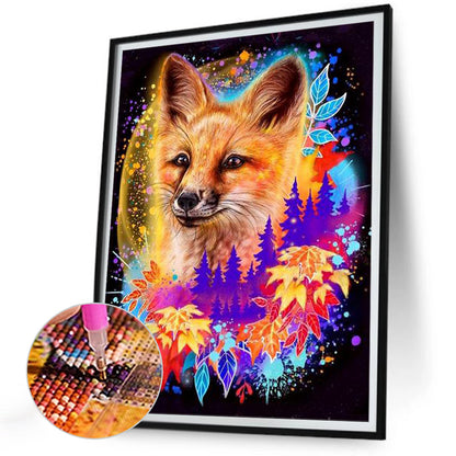 Colorful Fox - Full Round Drill Diamond Painting 30*40CM