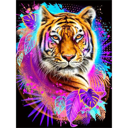 Colorful Tiger - Full Round Drill Diamond Painting 30*40CM